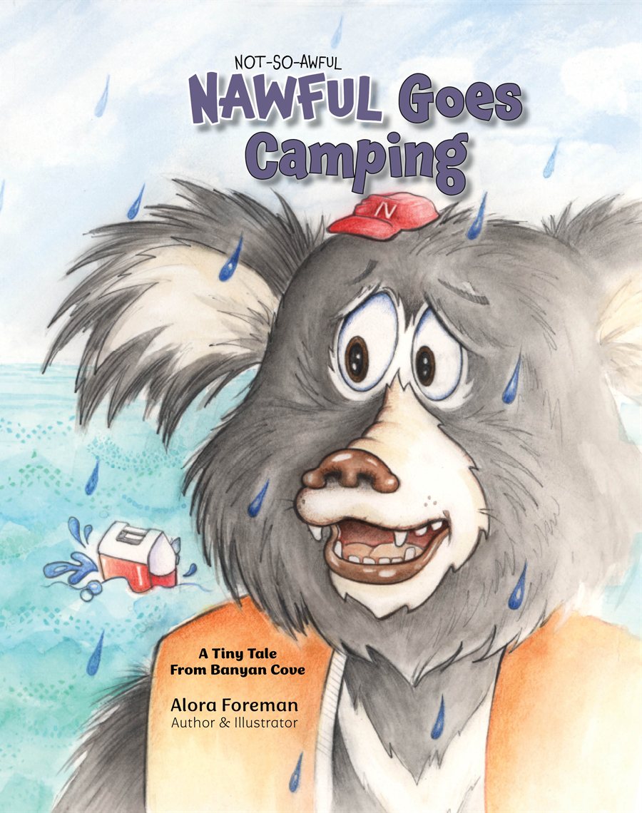 Cover of Not-So-Awful Nawful Goes Camping by Alora Foreman